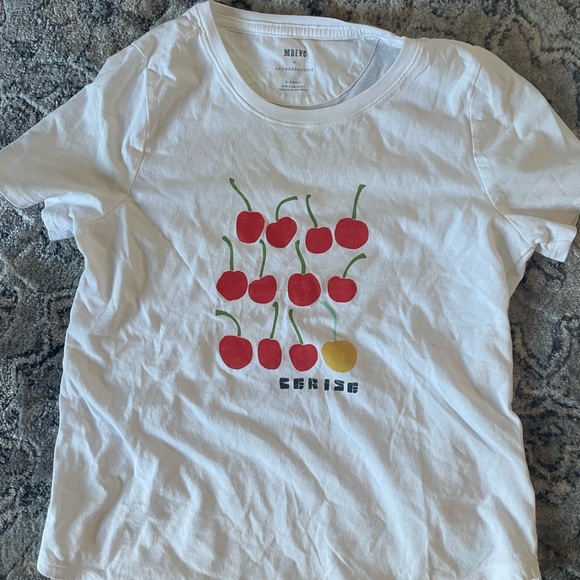 Maeve Cerise Graphic Tee, xs - Picture 3 of 6